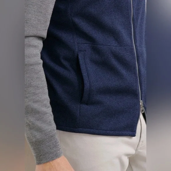 Peter Millar Crown Sweater Fleece Vest Navy Blue Size XL NWT